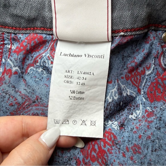 Luchiano Visconti Gray Modern Fit Signature Jean 42 x 34 - Picture 5 of 7